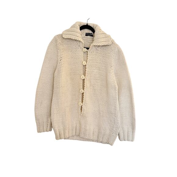 Dolce&Gabbana Men's White Cotton Shawl Cardigan - Picture 1 of 5